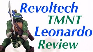 Revoltech Nickelodeon TMNT Teenage Mutant Ninja Turtles LEONARDO Action Figure Review ReDo Review [upl. by Sardse887]