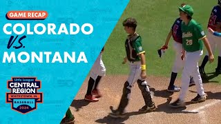 Game Highlights Colorado vs Montana  Little League Baseball Mountain Region Tournament [upl. by Iur]