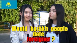 Would you date a foreigner   Kazakhstan street interview [upl. by Mcspadden]