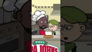 Shaq was just trying to shoot his Papa Johns commercial then this happened animation shaq [upl. by Beore]