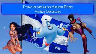 Termine les paroles DISNEY Version québécoise [upl. by Rillis748]