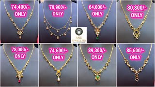 Below 1 lakh 🔥 Diamond Necklaces VVS1 EF Natural Diamonds with IGI Certificate  Anu Jewellers [upl. by Anavas]