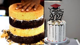 HOW TO BAKE AND DECORATE A CAKE SAME DAY BAKING AND DECORATING [upl. by Grete866]