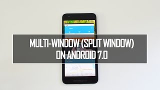 How to Use Multi Window Split Screen on Android 70 Nougat [upl. by Reeve]