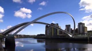 The amazing Gateshead Millennium Bridge  England [upl. by Randell]