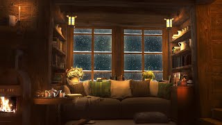 Cozy Winter Hut  Relaxing Blizzard and Snowstorm Sounds w Heavy Wind amp Snow for Sleep amp Relaxation [upl. by Celestina]