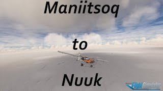 Final leg to Nuuk in the Pilatus Porter PC6 MSFS2020 Greenland Bushtrip Part 6 [upl. by Asir671]