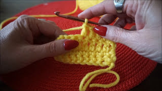 ♥️ leren hakencrochetbasissteken iedereenkanhaken stokjes vaste tutorialhandmade beginner [upl. by Asertal]