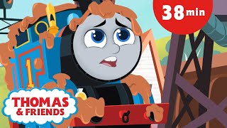 Thomas amp Friends All Engines Go Short Story Adventures  Muddy Thomas  More kids videos [upl. by Neau]