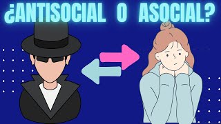 Cuál es la Diferencia entre Asocial y Antisocial [upl. by Maddox751]