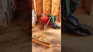 My broom has a mind of its own…😅👀 construction funny country [upl. by Naenej]