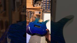 luthier handmade guitars bass basset art diy diyguitarfinish dye wood guitarist guitars [upl. by Genia]