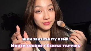 ASMR 20 MINUTES of HIGH SENSITIVITY Mouth Sounds amp Gentle Tapping 👄 includes rambling 😬 [upl. by Paza133]