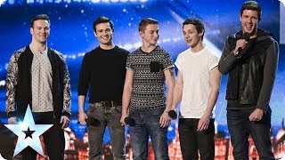 Collabro sing Stars from Les Misérables  Britains Got Talent 2014 [upl. by Ttegirb140]