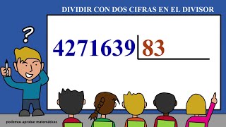 Truco para hacer divisiones de dos cifras en Educación Primaria [upl. by Yessac]