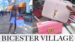 COME SHOPPING TO BICESTER VILLAGE WITH ME amp MASSIVE HAUL  LUXURY DESIGNER OUTLET VLOG AUTUMN 2023 [upl. by Ydisac]