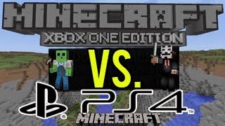 Minecraft PS4 vs Minecraft Xbox One [upl. by Ysied]