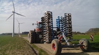 Lemken Heliodor 8 kompaktowa brona talerzowa 6m  Case 335 Magnum [upl. by Annert]