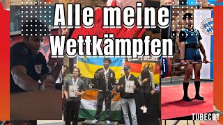 Alle meine Wettkämpfen dieses jahr 🦾❤️strictcheat curl arm wrestlingamp powerlifting comps gym [upl. by Esinev]