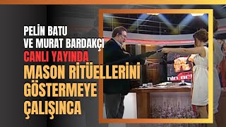 Pelin Batu ve Murat Bardakçı Canlı Yayında Mason Ritüellerini Göstermeye Çalışınca [upl. by Antonino]