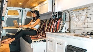 How to Convert a Van Into an OffGrid Camper In 30 Days  Eamon amp Bec [upl. by Jehius963]