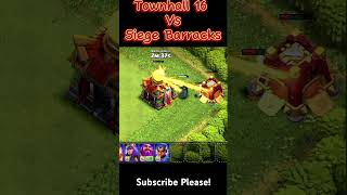 Siege Barracks ⬅️ clashofclans coc strategygames th17 clash supercell gaming shortsfeed [upl. by Behka877]