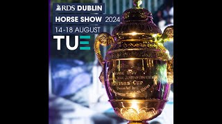 RDS Dublin Horse Show Rolex International Grand Prix  Presentations and warm up entertainment 2024 [upl. by Oyek549]