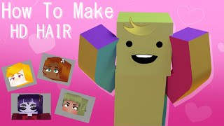 How to make HD Hair  Minecraft HD Skin Tutorial [upl. by Irodim]