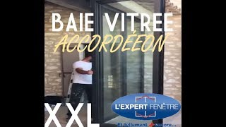 Porte repliable ouverture totale dimension EXTRÊME [upl. by Atinna]