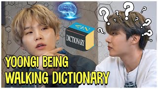 This Is Yoongis Endless Well Of Random Information  Walking Dictionary  BTS Min Yoongi [upl. by Eelana]