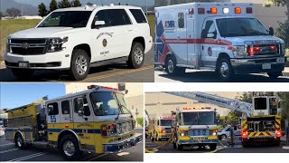 July Compilation— ALL Response Videos Fire Trucks Ambulance EMS amp MORE vcfd [upl. by Hgeilhsa319]