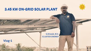 OnGrid Solar Power Plant 345 KW [upl. by Wilona754]