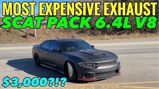 Top 3 Most EXPENSIVE Exhaust Systems for Dodge Charger Scat Pack 64L HEMI V8 [upl. by Ellinnet]