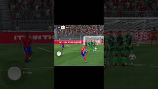 David Backam Free Kick efootball football fifa pes messi gaming fcmobile [upl. by Ecinnahs]