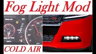 Fog Light Mod Dodge Charger RT  Intake Air Temperature Challenge Daytona 57 [upl. by Drais]