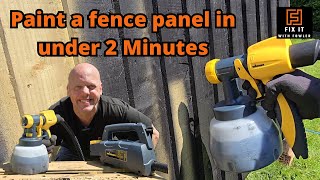 The BEST way to paint a garden fence  Wagner Review [upl. by Selma]