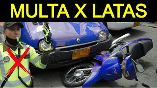 CHOQUE de latas evita problemas en ACCIDENTES de tránsito [upl. by Vasiliki389]