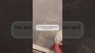 How to patch wall with spackle before painting [upl. by Nahtanoj]