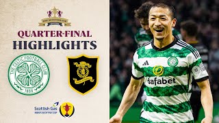 Celtic 42 Livingston  Daizen Maeda HatTrick  Scottish Gas Scottish Cup QuarterFinal Highlights [upl. by Rodd]