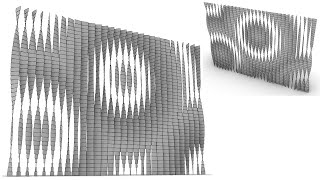 Kinetic Facade by Point Attractor  Basic Grasshopper [upl. by Hirai]