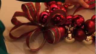 How to Make a Vintage Christmas Ornament Wreath at Home [upl. by Ennovad]