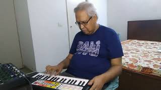 My first ever recording on Yamaha PSS f30 keyboardcover mere mehboob qayamat hogi [upl. by Wurtz]