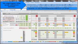 Excel Jahreskalender vollversion gratis von AmigOOhrTime [upl. by Vergos]