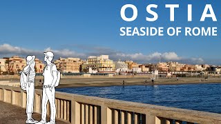 4K Ostia  seaside of Rome Italy architectural walk GPX pathway in description [upl. by Naara25]