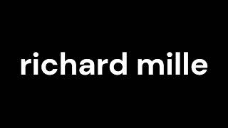 How to Pronounce richard mille [upl. by Lenor]