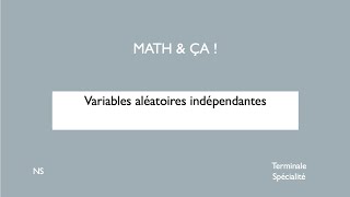 Variables aléatoires indépendantes [upl. by Candice417]