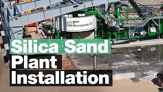 Silica Sand Plant Installation Timelapse [upl. by Schenck30]