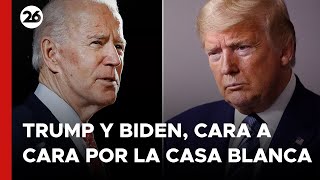 EEUU Trump  Biden cara a cara por la Casa Blanca  26Global [upl. by Nageek]