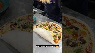 Half Calzone Pizza in Delhi😳🤩  Indian food [upl. by Eikcin]