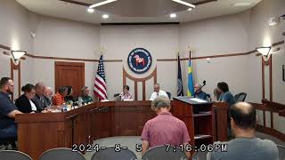 Lindsborg City Council Aug 5 2024 [upl. by Atikin]